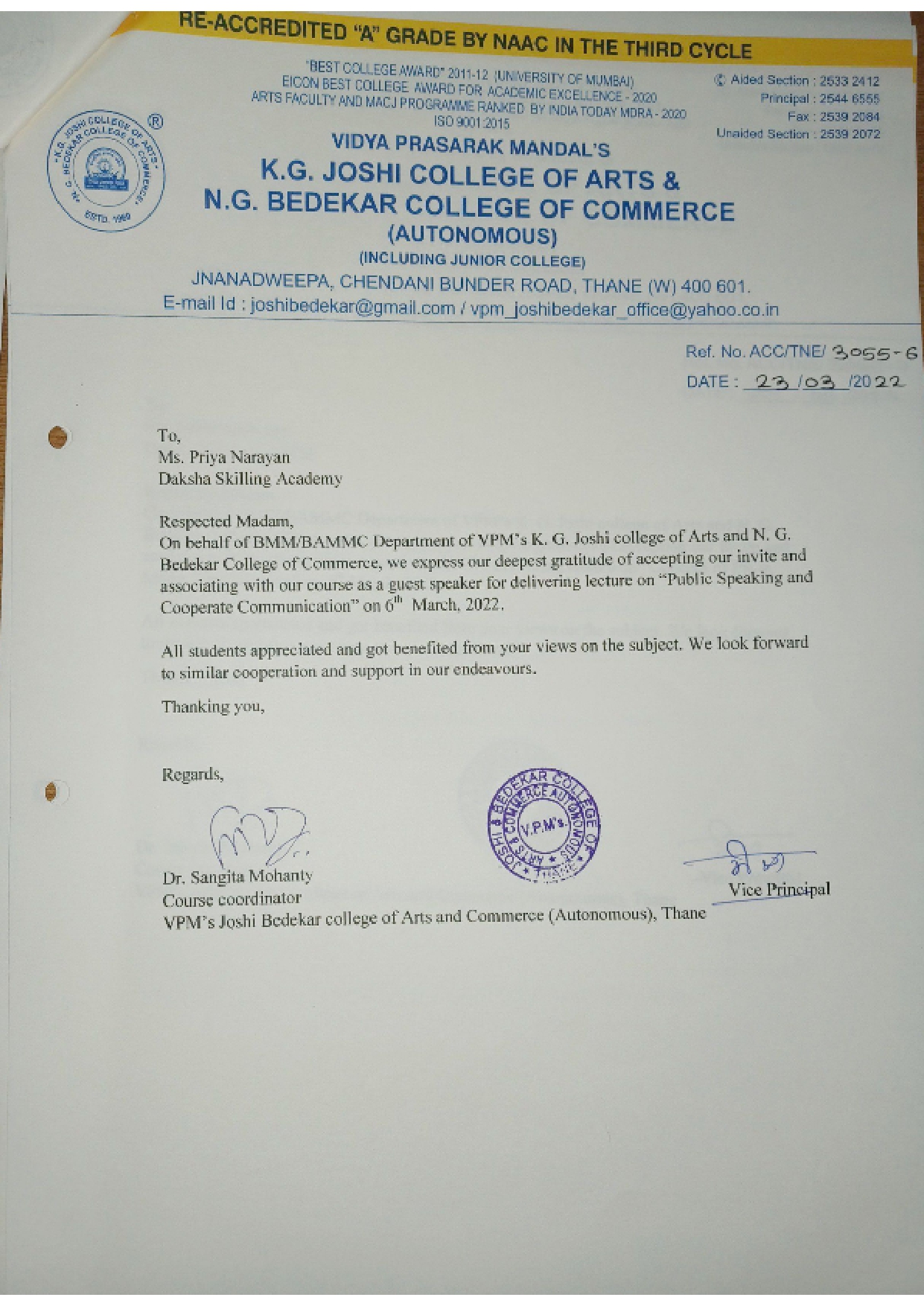 Feedback K G Joshi College_page-0001
